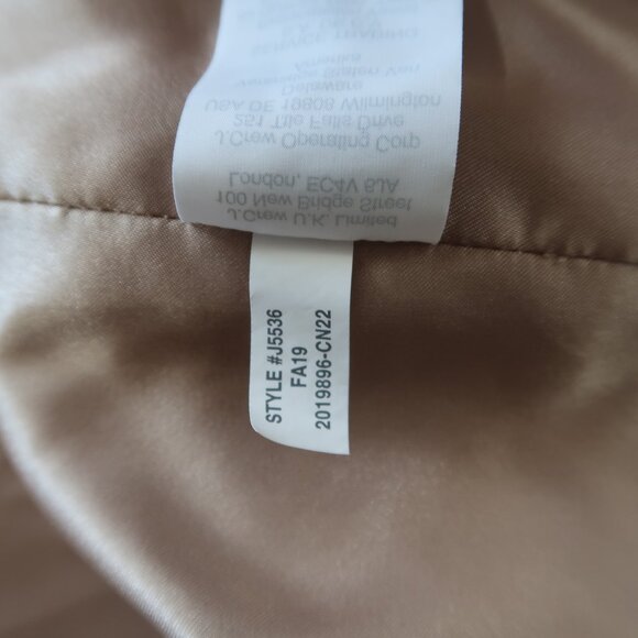 J. Crew Women Wool Coat 4 Italian Stadium Cloth Nello Gori Light Pink Cocoon - Picture 8 of 10